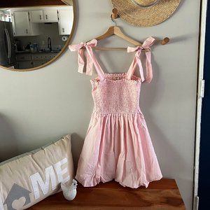 Baby Pink Striped Dress